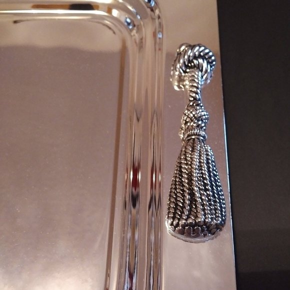FLASH SALE! NEW in Box Silver-Plated Serving Tray - Picture 4 of 11